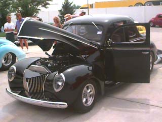 <black 1939 Ford coupe>